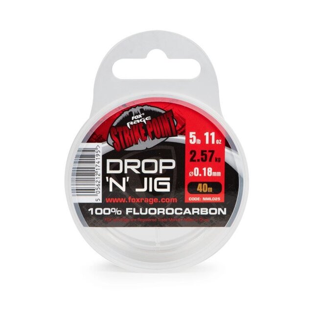 fox rage drop 'n jig fluorcarbon