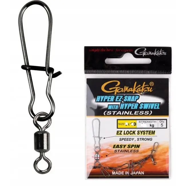 gamakatsu hyper ez snap with hyper swivel