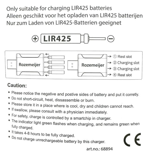 rozemeijer usb lithium battery charger