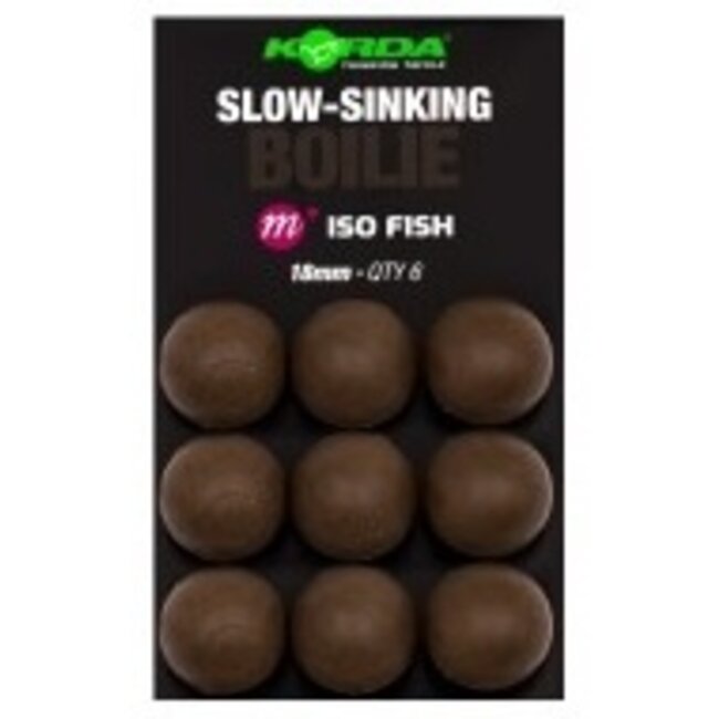 korda plastic slow sinking  boilie iso fish