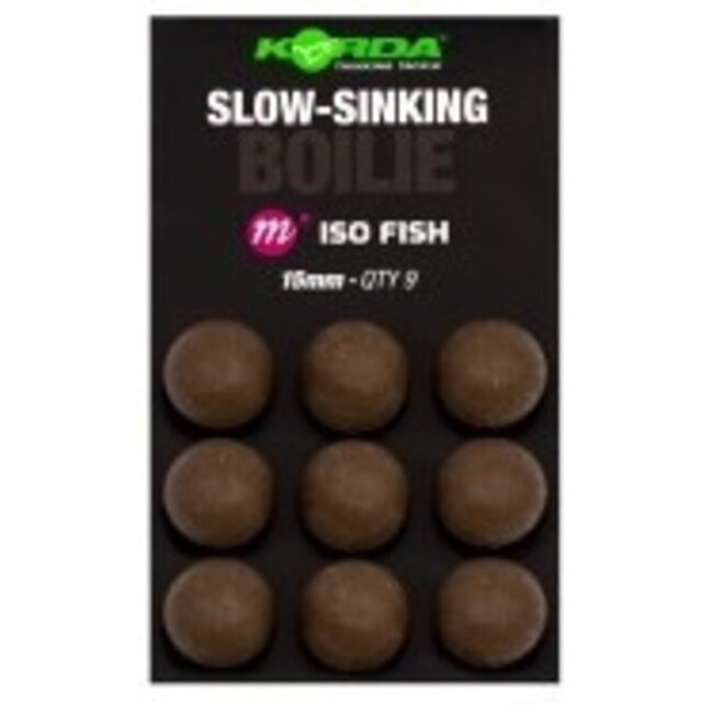 korda plastic slow sinking  boilie iso fish