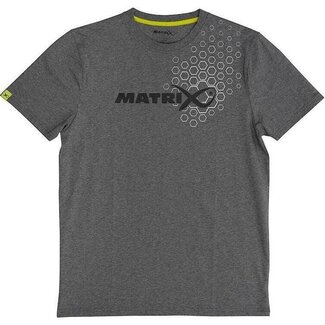 matrix hex print t-shirt grey