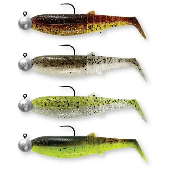 savage gear ready rigged cannibal shad clearwater mix pack 8cm