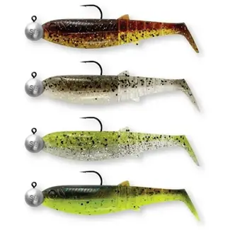 savage gear ready rigged cannibal shad clearwater mix pack 10cm