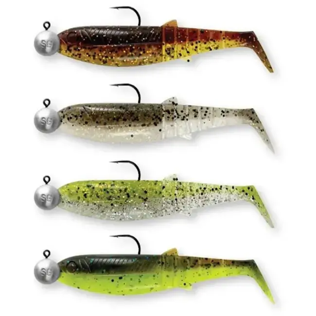 savage gear ready rigged cannibal shad clearwater mix pack 10cm