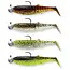 savage gear ready rigged cannibal shad clearwater mix pack 10cm