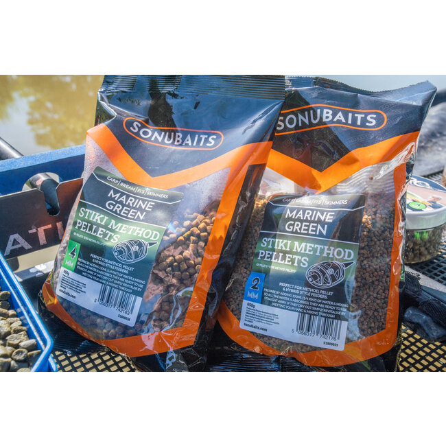 sonubaits marine green stiki method pellets