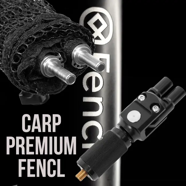 fencl carp premium landingsnet rubber carbon 42" (net&steel)