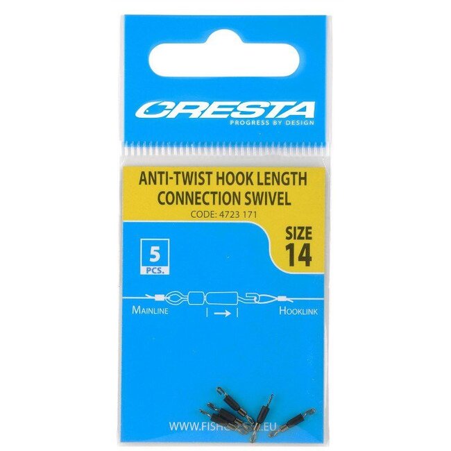 cresta anti-twist hook length connection swivels