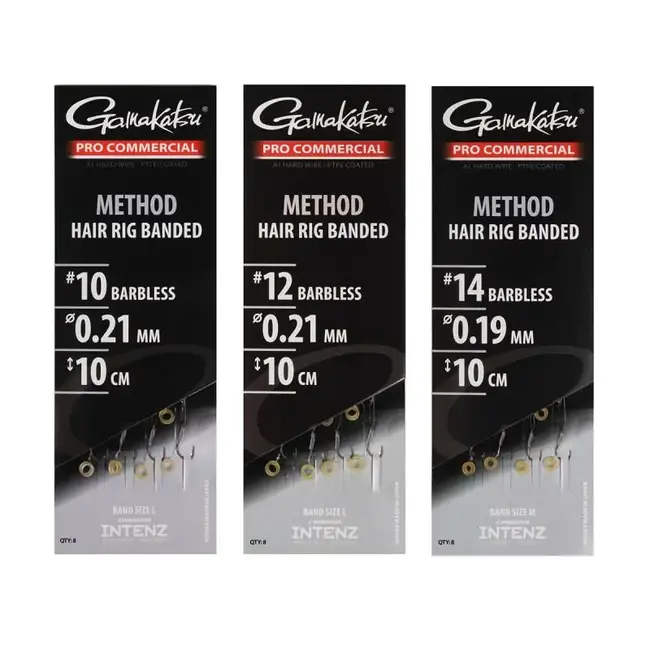 gamakatsu pro commercial method hair rig banded