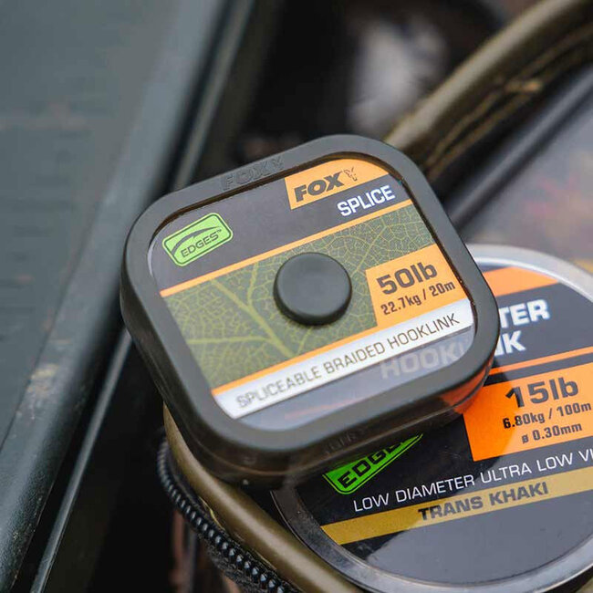 fox edges naturals spliceable braided hooklink