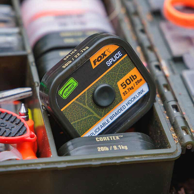 fox edges naturals spliceable braided hooklink