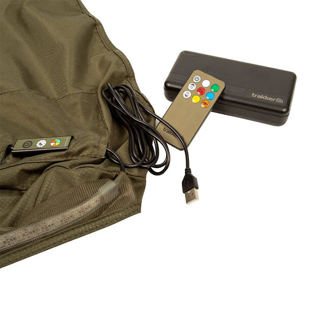 trakker tempest rs brolly nitelife vapour shield