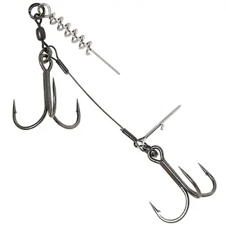 savage gear carbon49 corkscrew stingers double hook