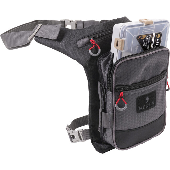 westin w4 leg bag 1 box medium titanium black