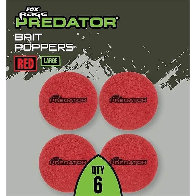fox rage predator bait poppers red