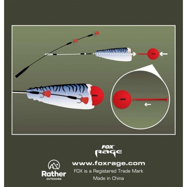 fox rage predator bait poppers red