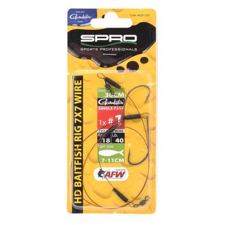 spro heavy duty baitfish rig 7x7 single 1502