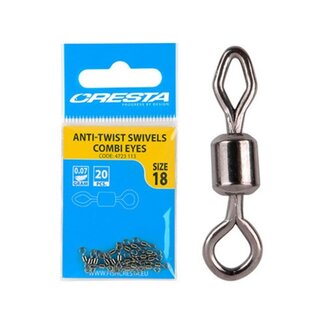 cresta anti-twist swivels combi eyes
