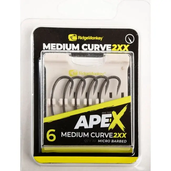 ridgemonkey ape-x medium curve 2xx barbed