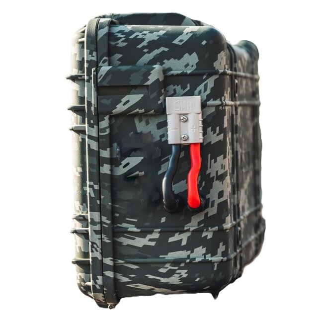 Voltacase outdoorbox 50ah camo (waterdicht ip67)