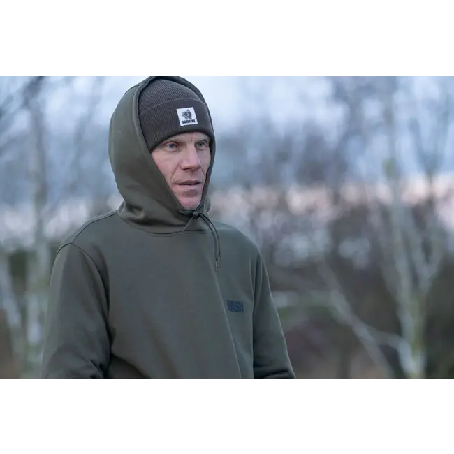 nash make it happen carp logo hoody green