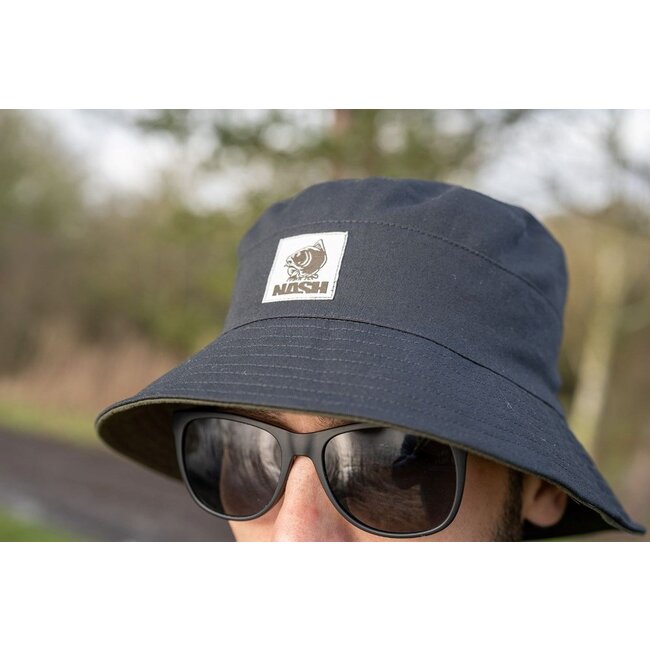 nash make it happen reversible bucket hat black/green
