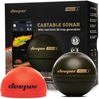 deeper chirp+ 3 smart solar 3 beam fish finder