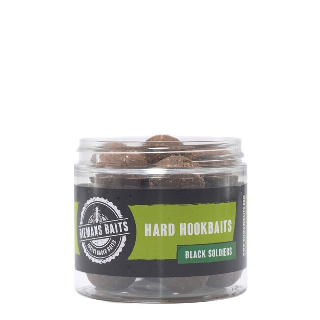 Biemans Baits black soldiers hard hookbaits