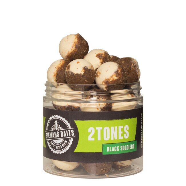 Biemans Baits black soldiers 2-tone wafters