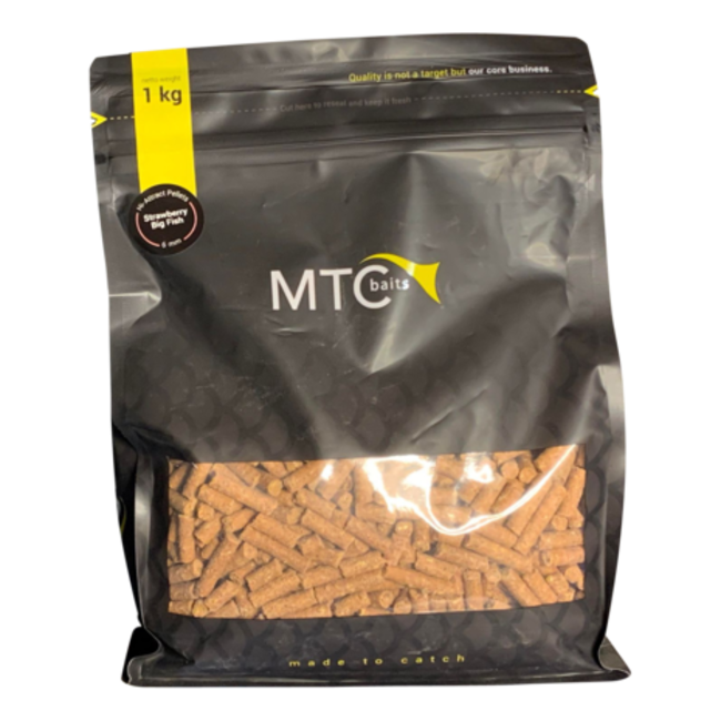 mtc baits strawberry big fish pellets hi-attract