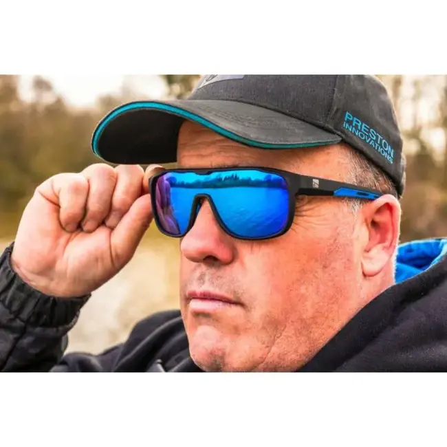 preston absolute ascent sunglasses ice blue lens