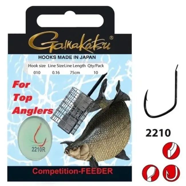 gamakatsu onderlijnen ls-2210r competition feeder