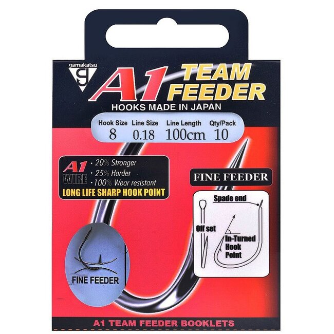 gamakatsu a1 team feeder fine feeder hakenboek