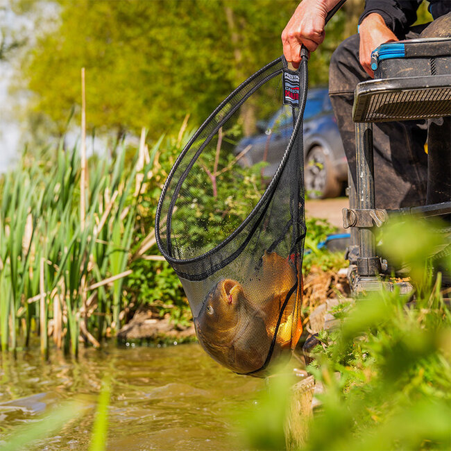 preston carbon f1 latex landing net