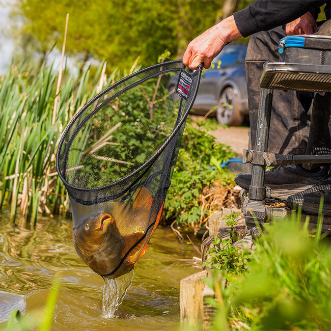 preston carbon hair mesh landing net
