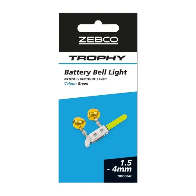 zebco trophy battery bell light green