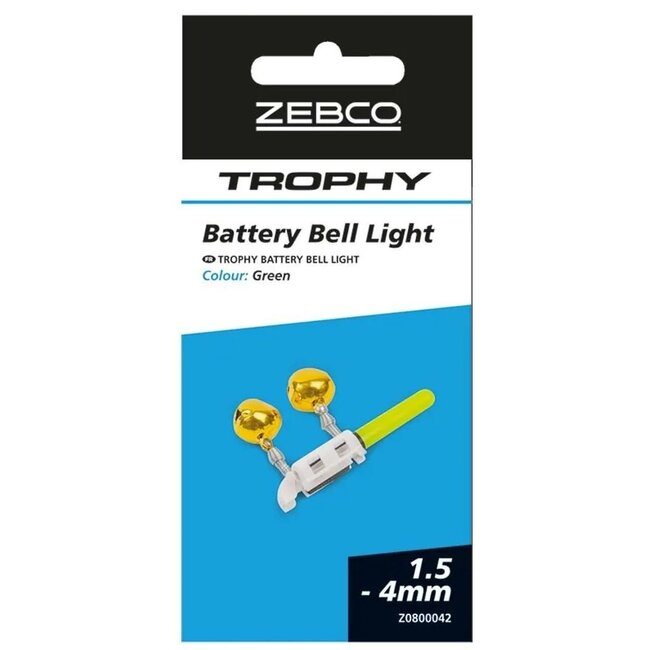 zebco trophy battery bell light green