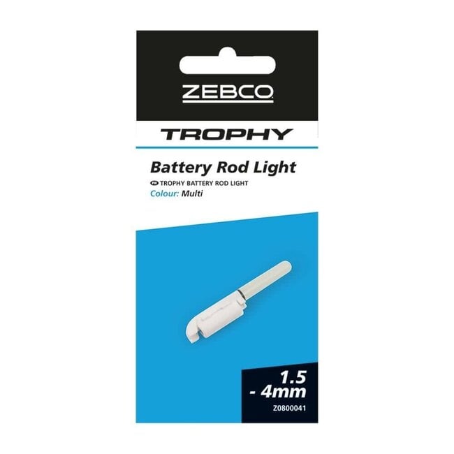 zebco trophy battery rod light