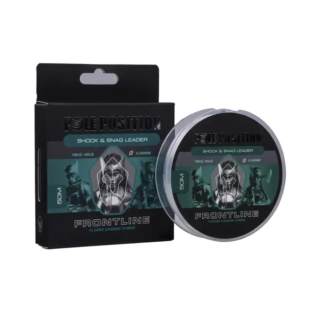 pole position frontline shock & snag leader fluoro carbon hybrid