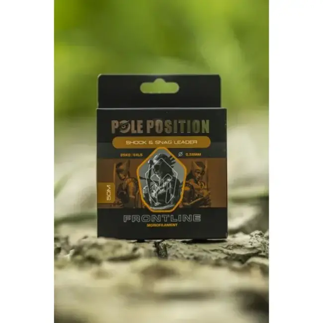 pole position frontline shock & snag leader monofilament