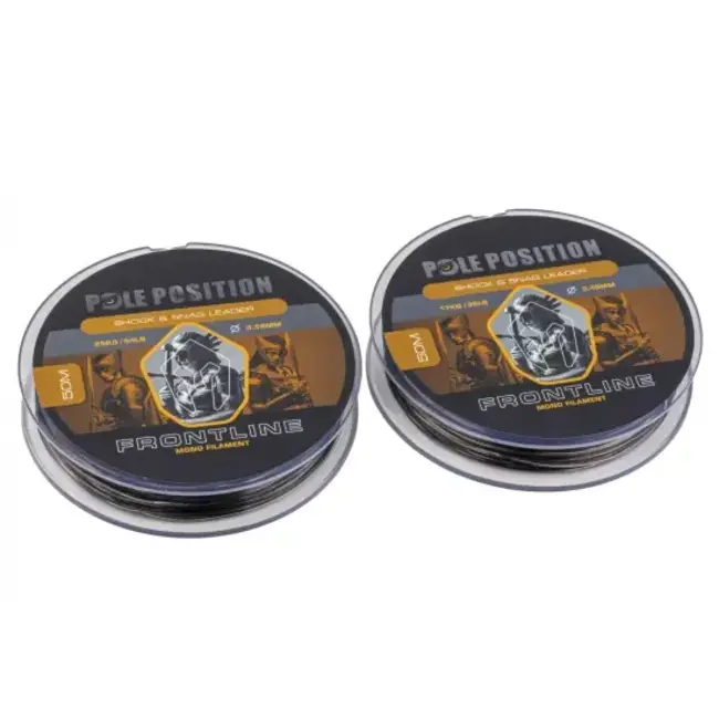 pole position frontline shock & snag leader monofilament