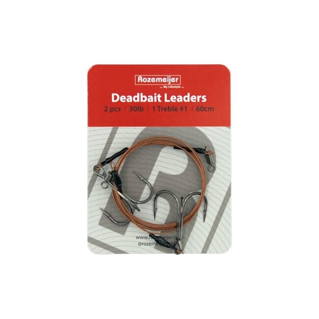 rozemeijer deadbait leaders 1x treble