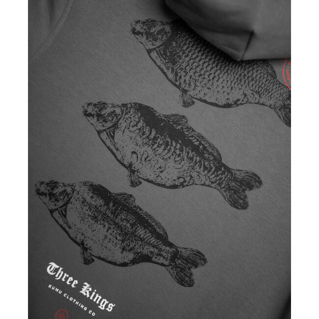 3 kings hoodie grey