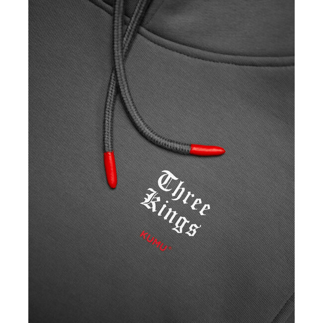 3 kings hoodie grey