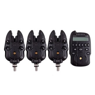 Wolf icon qi bite alarm set met hubb receiver