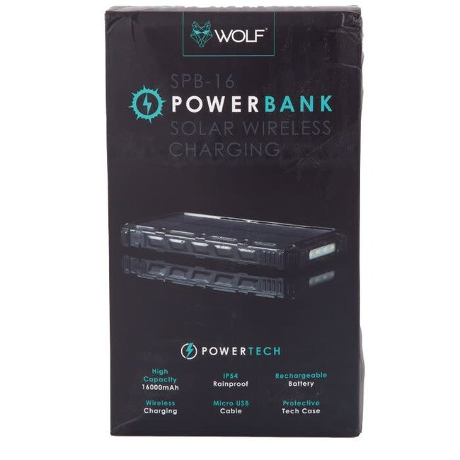 wolf spb-16 solar powerbank wireless