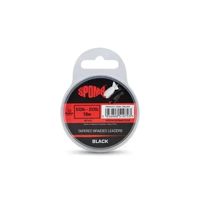 Spomb tapered braided leaders