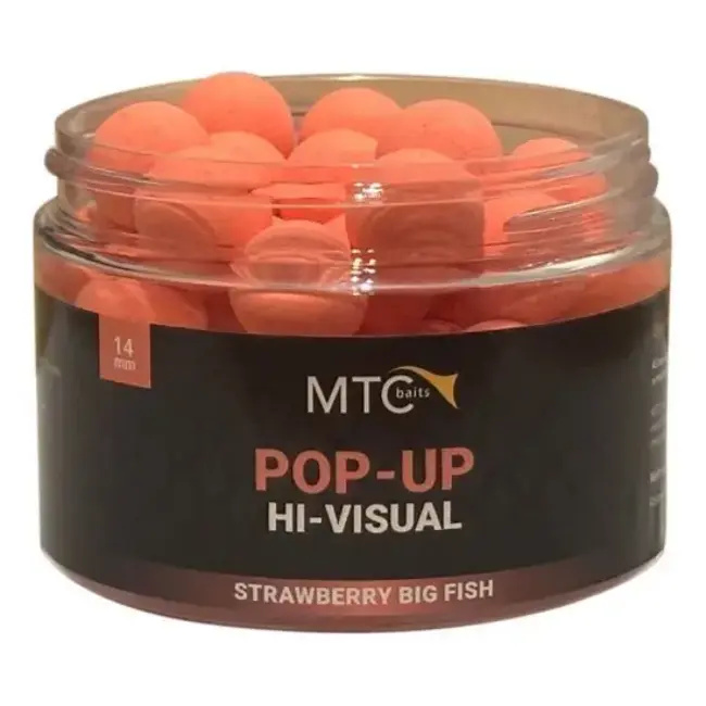Mtc Baits strawberry big fish pop-up hi-visiual
