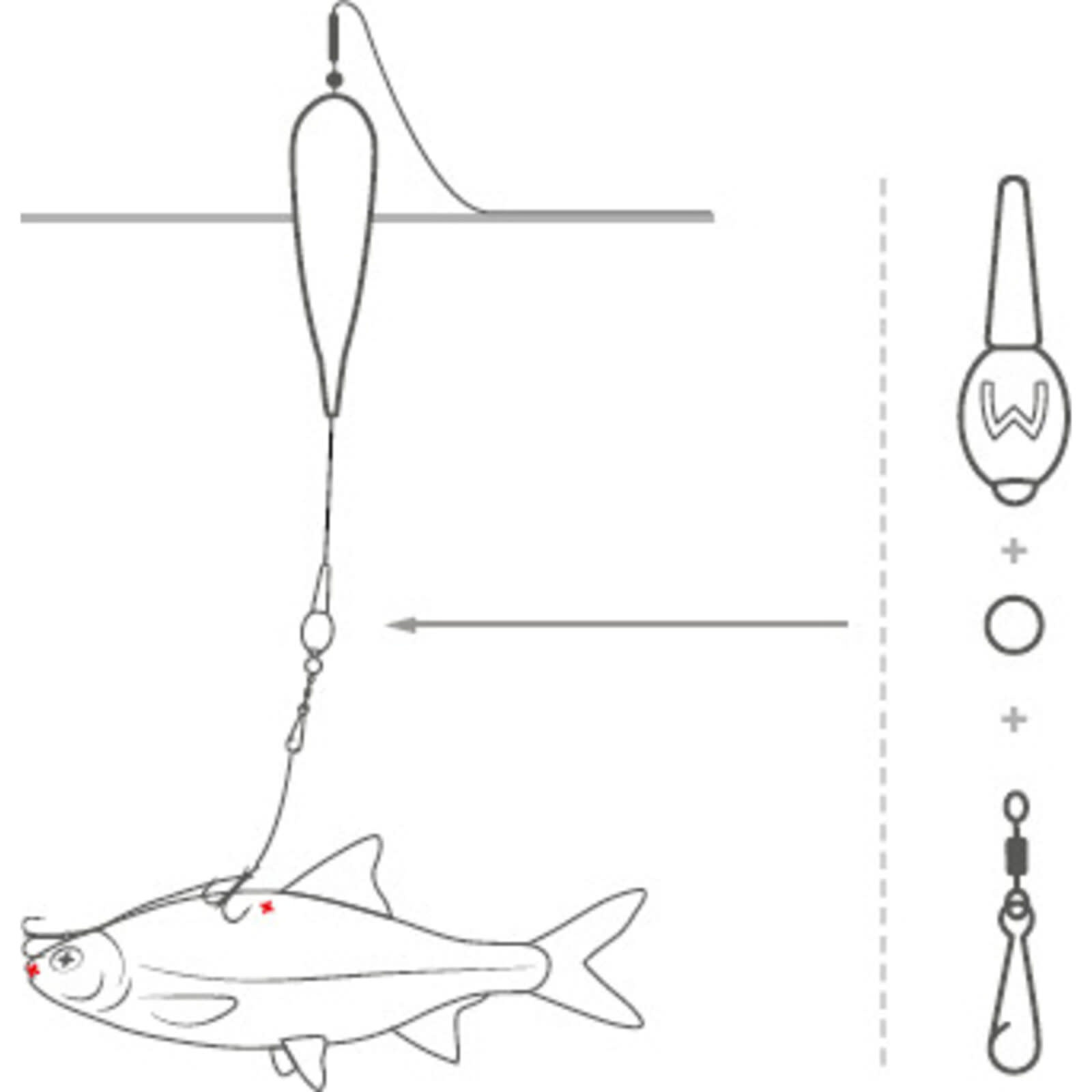 Westin Pike Float Kit - Hareco Hengelsport